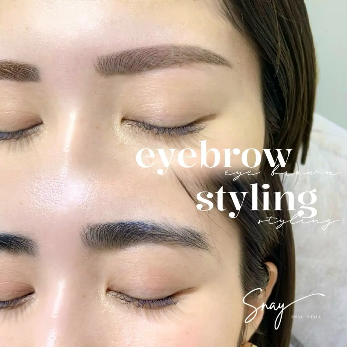 【ベテランスタッフ対応】✨1日1人限定！土日祝日可能✨美眉スタイリングメイク仕上げ込み💄間引き別途追加◎時間要相談🌈の写真
