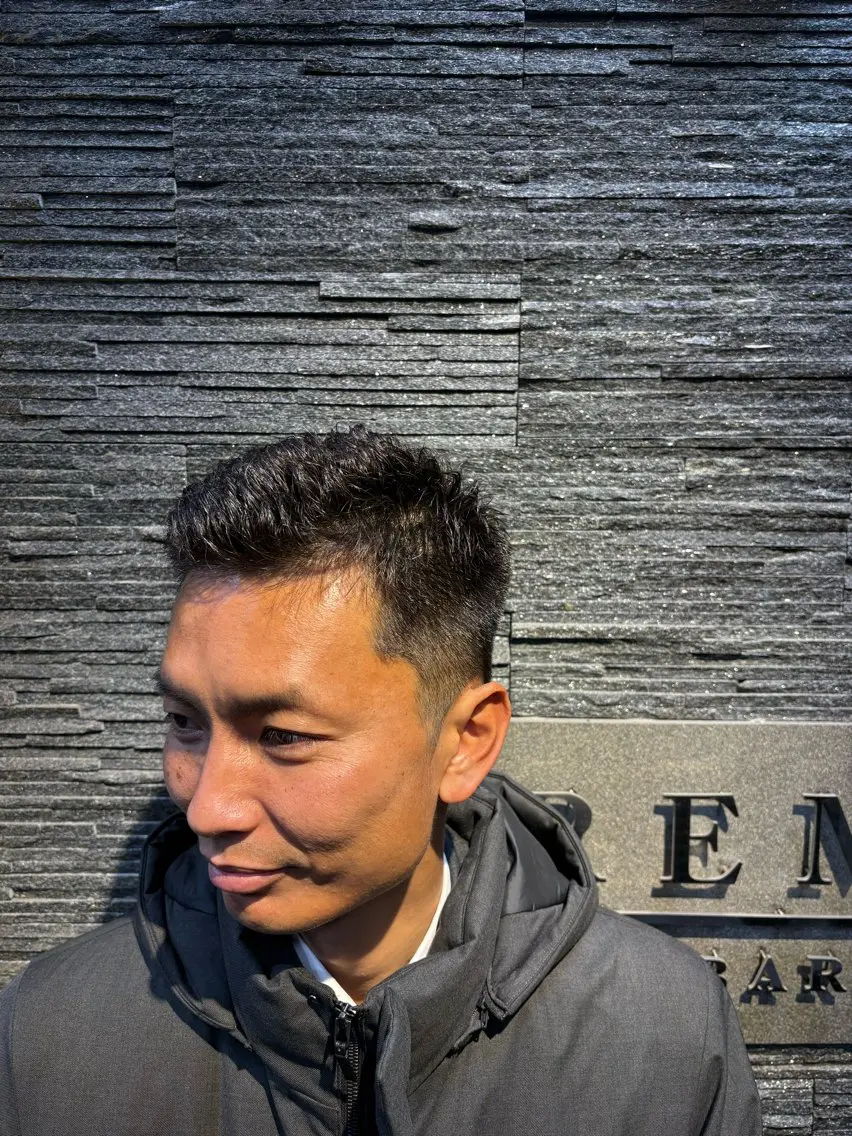 ショート メンズ カット パーマ ほり たつみのヘアスタイル