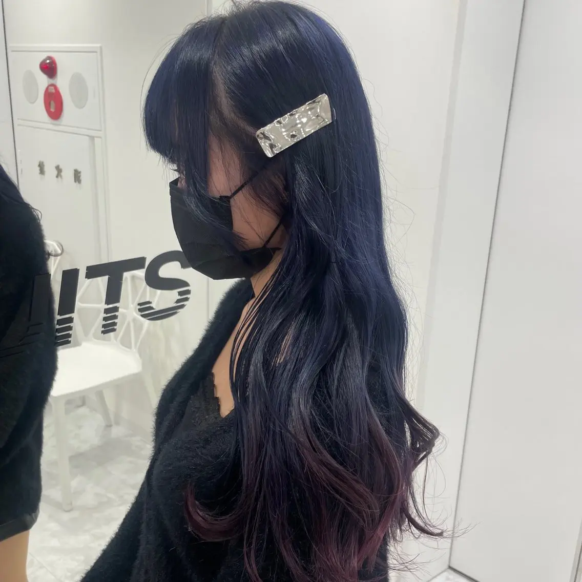 ロング カラー ブルーカラー ラベンダーカラー ネイビーカラー ピンクカラー ピンクラベンダー ラベンダー💜 グレージュ🩶のヘアスタイル