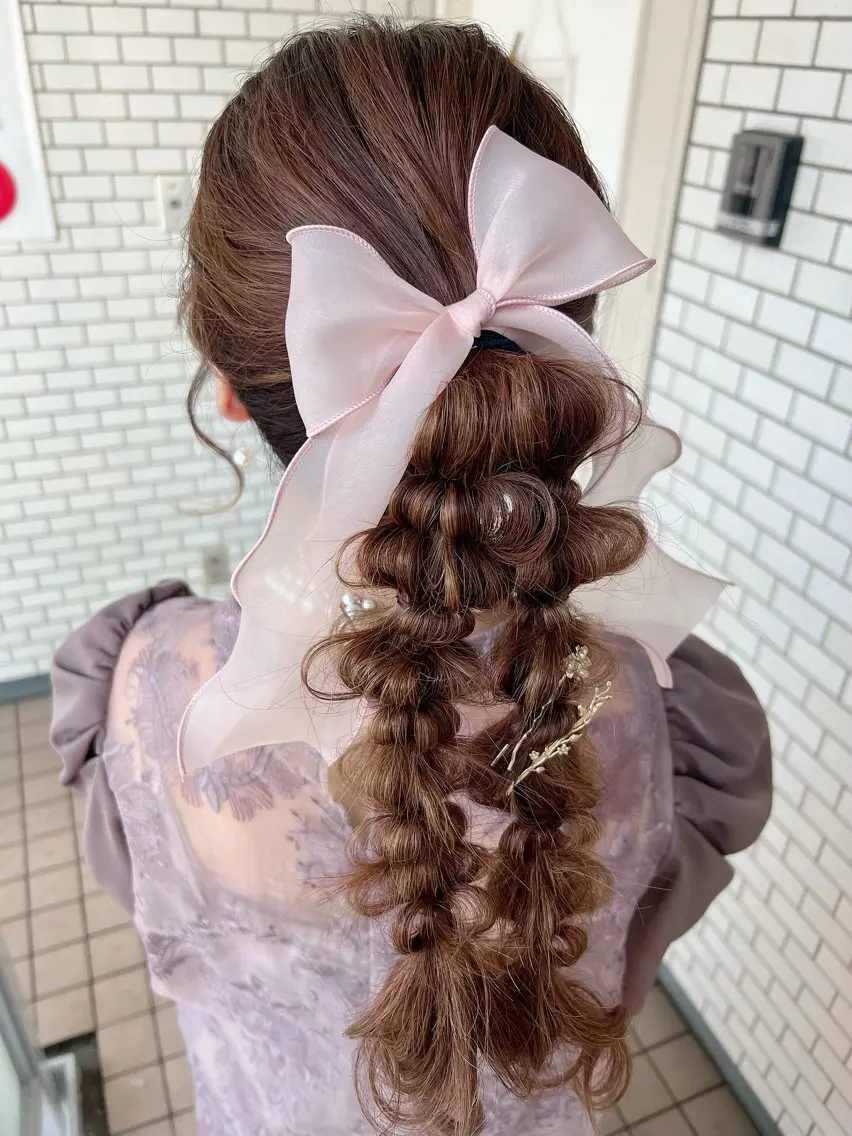ヘアアレンジ ヘアセット 大人可愛いヘアメイク 💋🧚‍♀️しずかのヘアスタイル