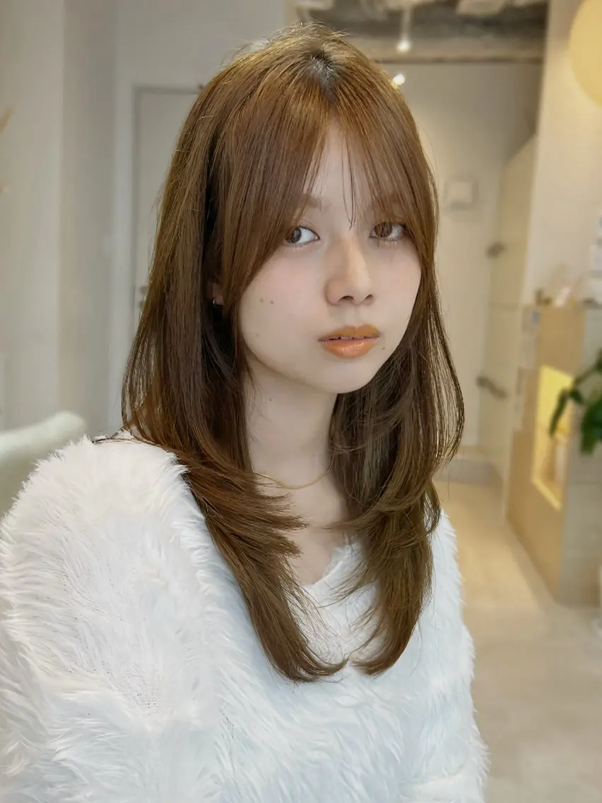 ミディアム カット ヘアカラー トリートメント ✨上品可愛い 垢抜けヘア/後藤✨のヘアスタイル