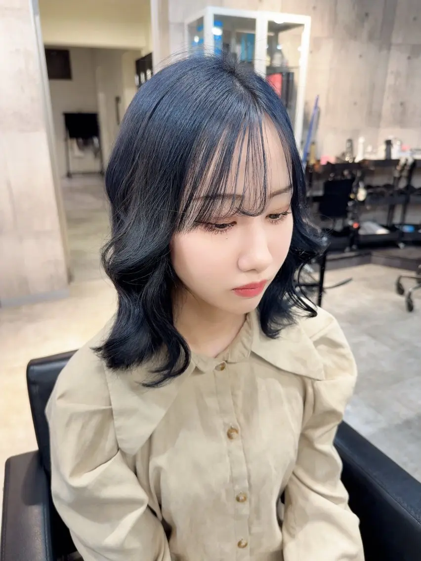 ミディアム ヘアカラー NANOHA エクステ・ヘアセットのヘアスタイル