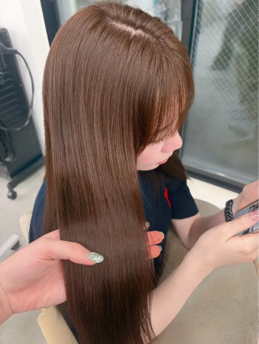 ロング ヘアカラー トリートメント ♡表参道/透明感 カラー/AOI🪽♡のヘアスタイル