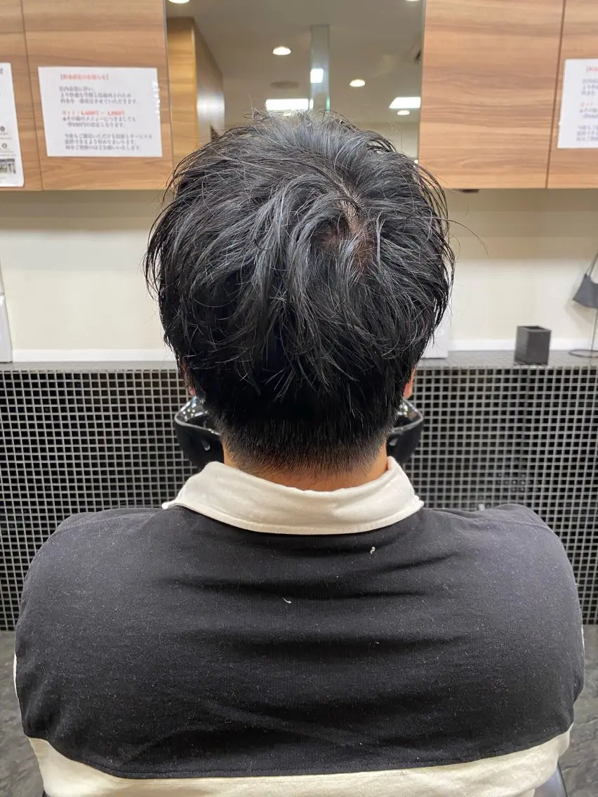 ショート メンズ メンズパーマモデル 大募集中のヘアスタイル