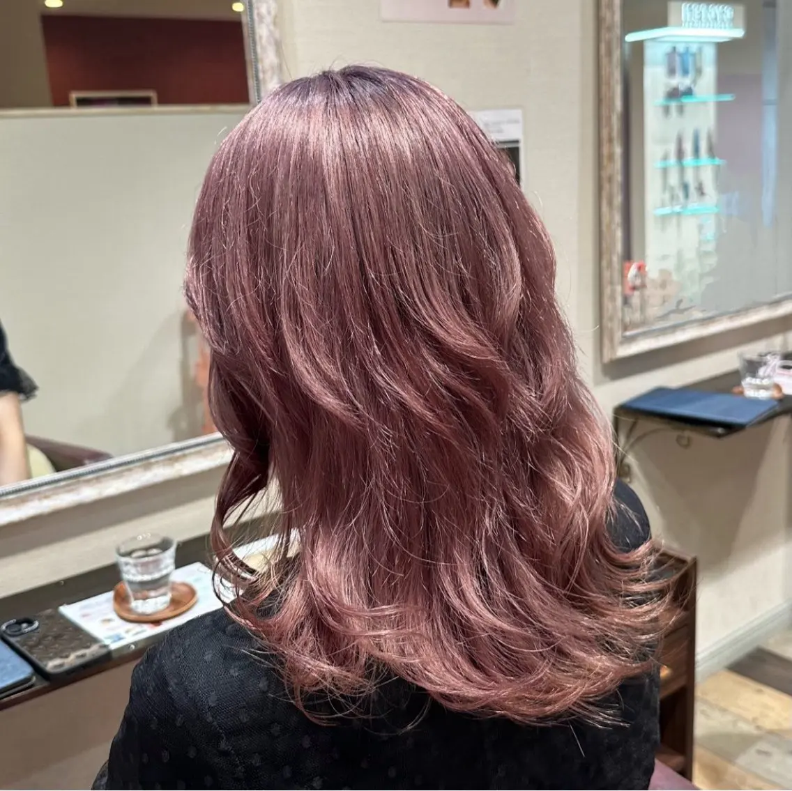 ミディアム カラー 柔らかいbeige ¦韓国¦🩰マユ🩰のヘアスタイル