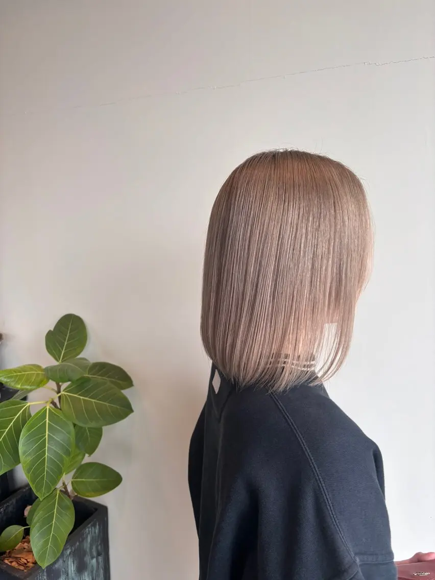 ミディアム カット ヘアカラー トリートメント 竹田 佳奈のヘアスタイル