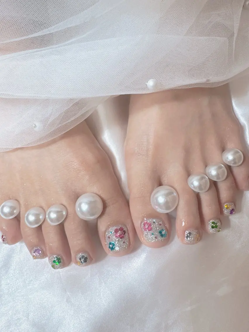 ネイル アートネイル チークネイル フレンチネイル ジェルネイル ガラスフレンチ ハンドネイル Queeens nailのネイルデザイン