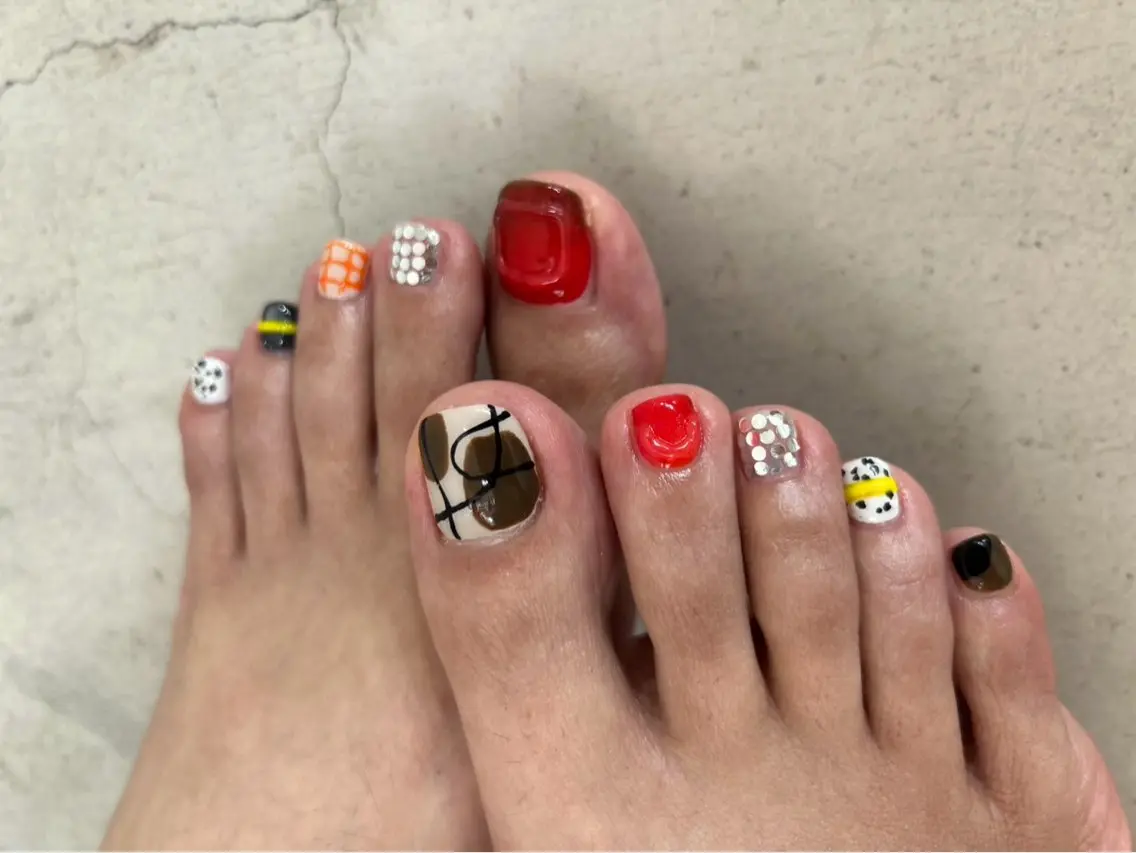 ネイル フットネイル kawaguchi yukiのネイルデザイン