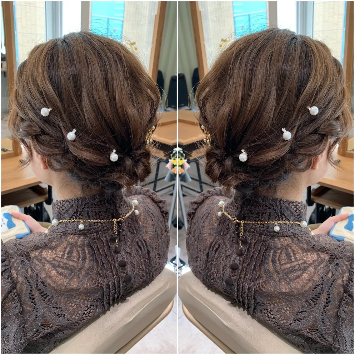 ショート ヘアアレンジ ボブ ヘアセット 韓国hair🦋 Nanaのヘアスタイル