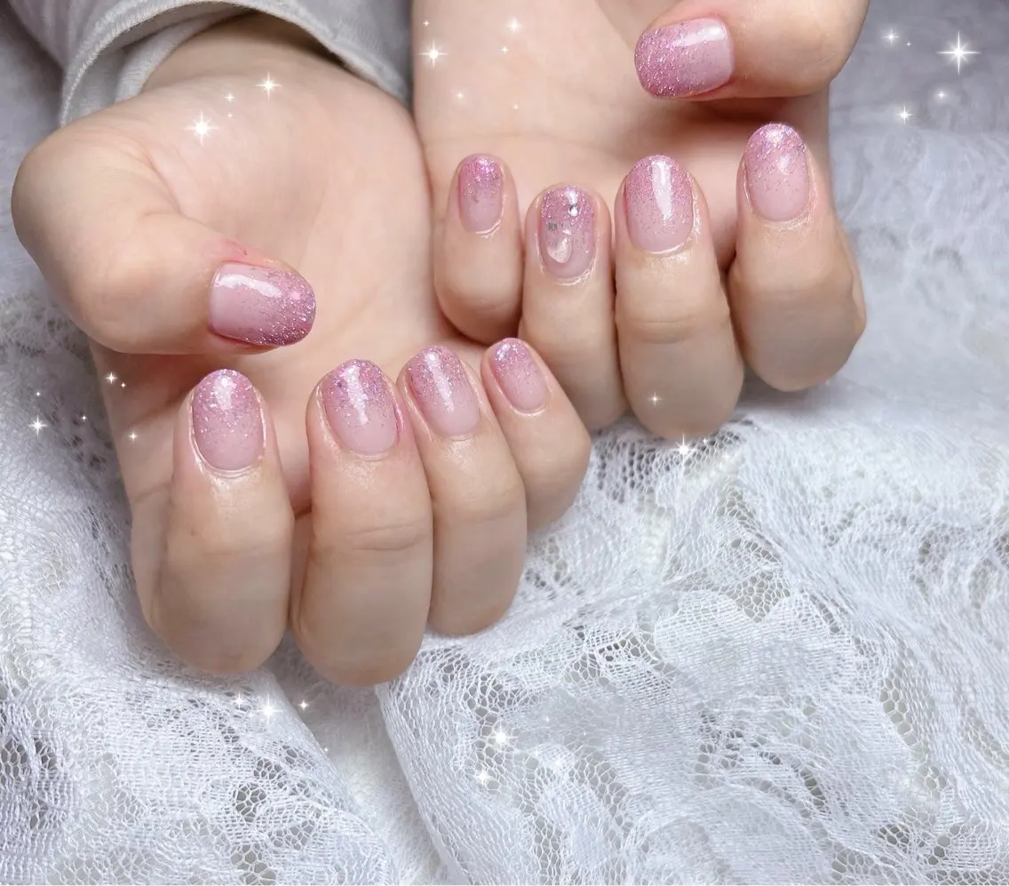 ネイル フラッシュネイル グラデーション ハンドネイル FLARE NAIL フレアネイルのネイルデザイン