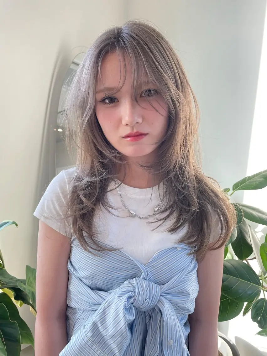 ロング ロングレイヤー レイヤーカット ロング 上山 希望のヘアスタイル