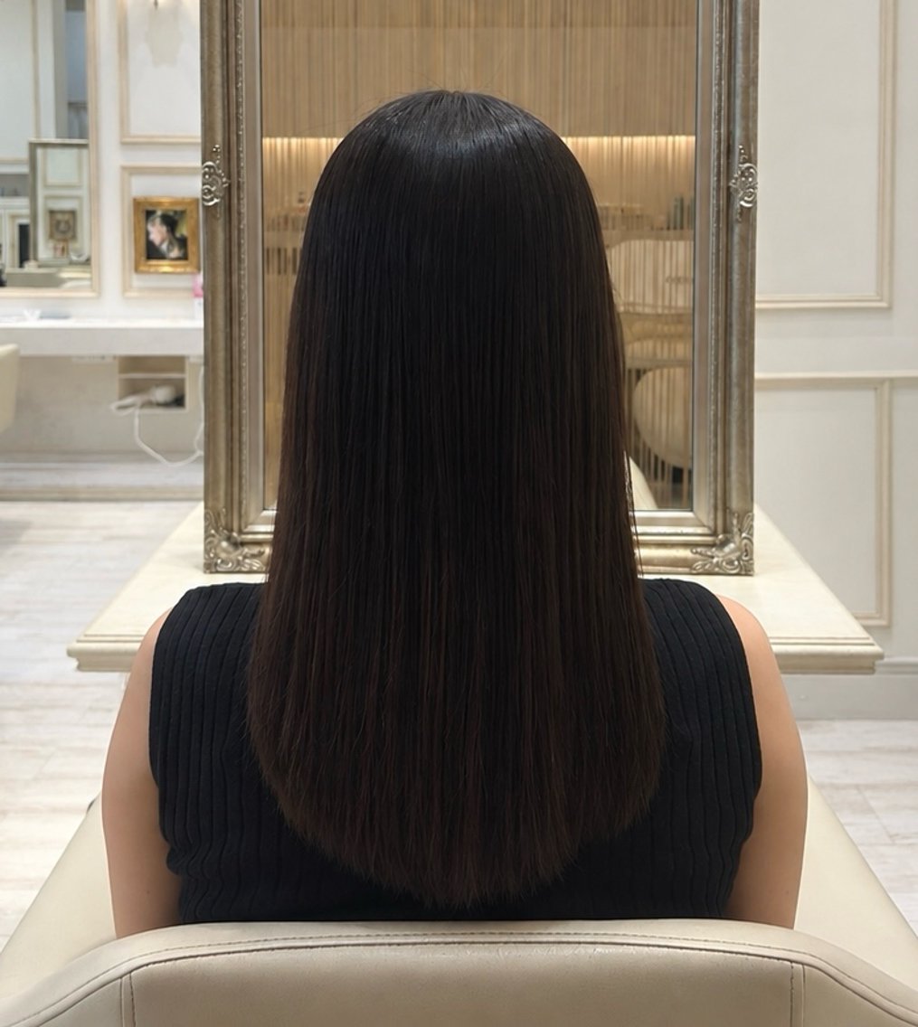 ロング カット 野里 色のヘアスタイル