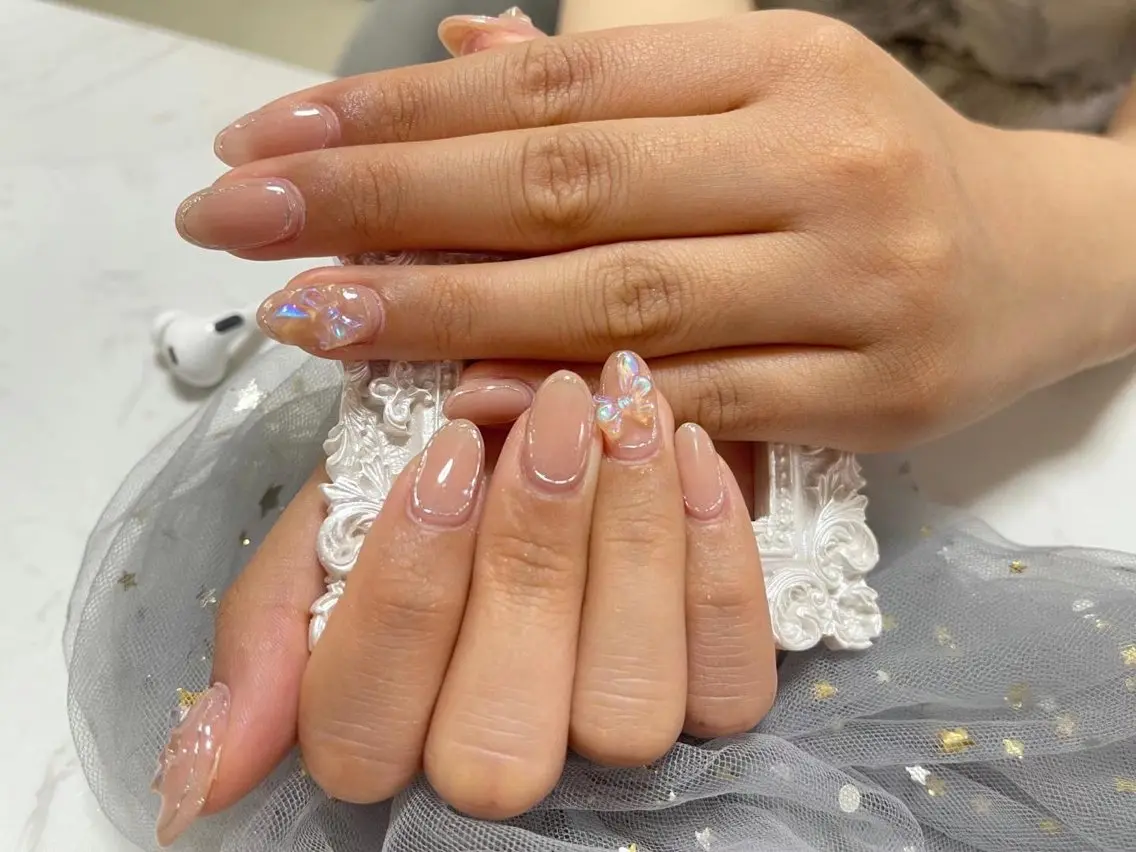 ネイル 持ち込み ワンホンネイル 🎀ネイルサロン エクラYUI🎀のネイルデザイン