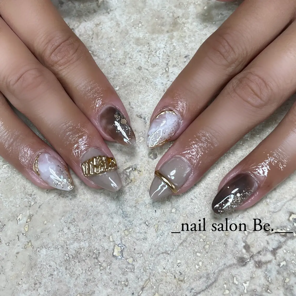 ネイル スカルプネイル nail salon Be.のネイルデザイン