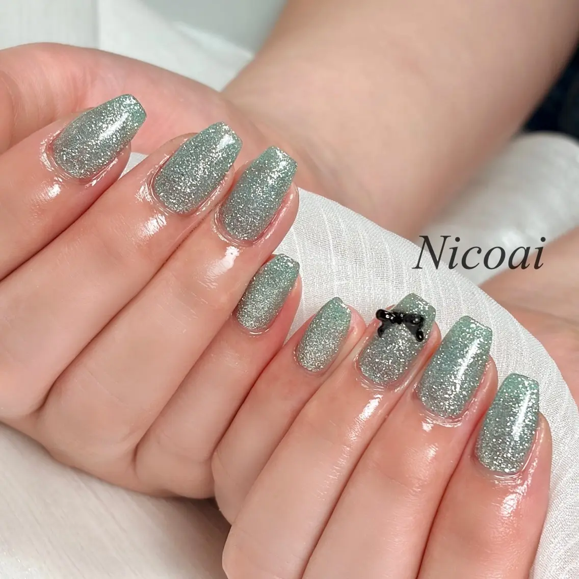 ネイル フラッシュネイル マグネットネイル NailSalon Nicoaiのネイルデザイン