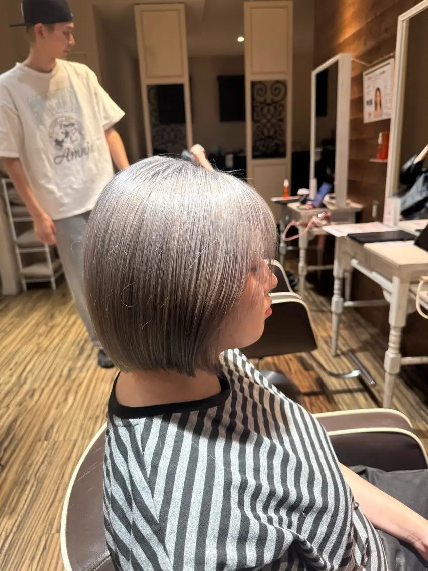ショート ヘアカラー 庄内/透明感 カラー/SHUNのヘアスタイル
