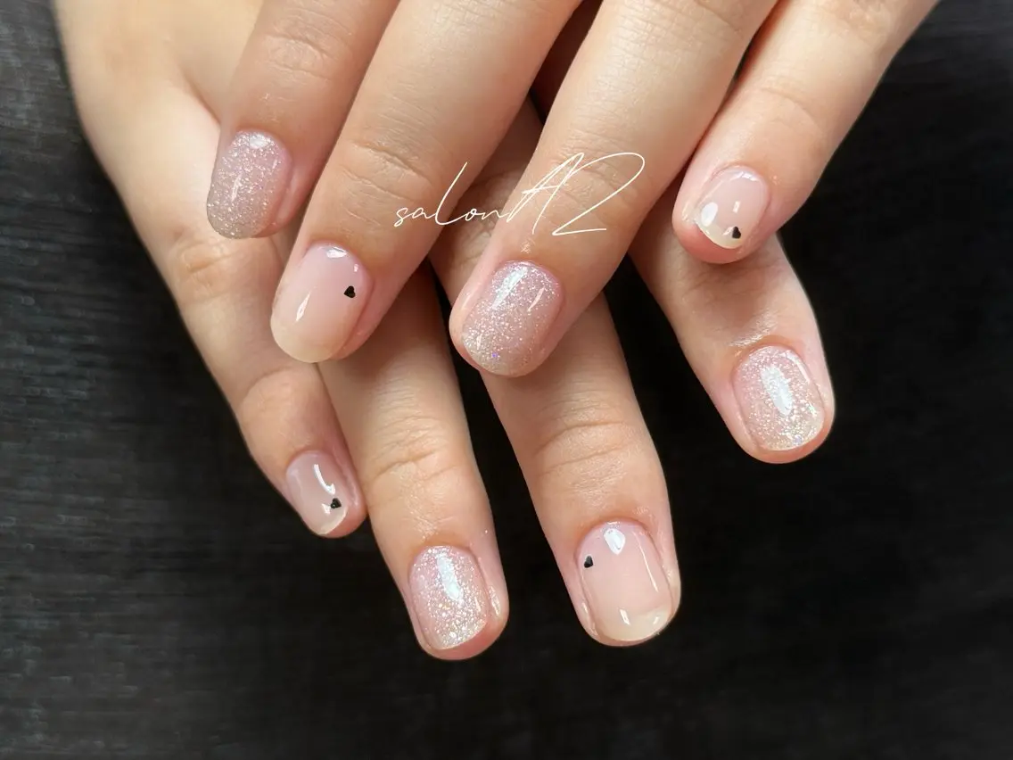 ネイル アートネイル 長さ出し フットネイル フレンチネイル ジェルネイル salon AZのネイルデザイン