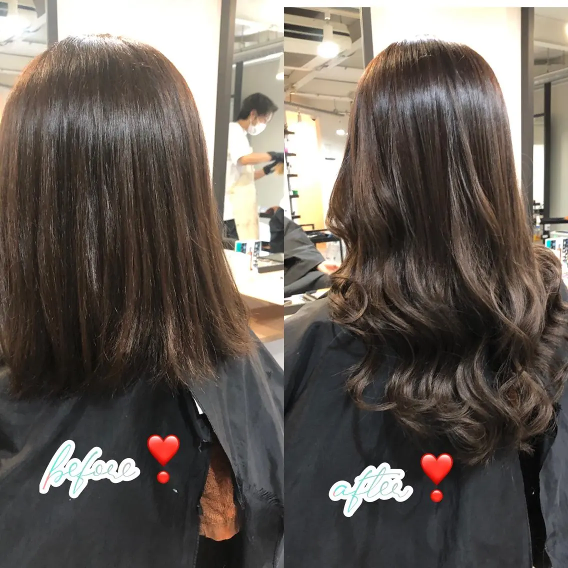 ロング カラー ヘアアレンジ ボブ エクステ レイヤー/エクステ alpha下妻のヘアスタイル