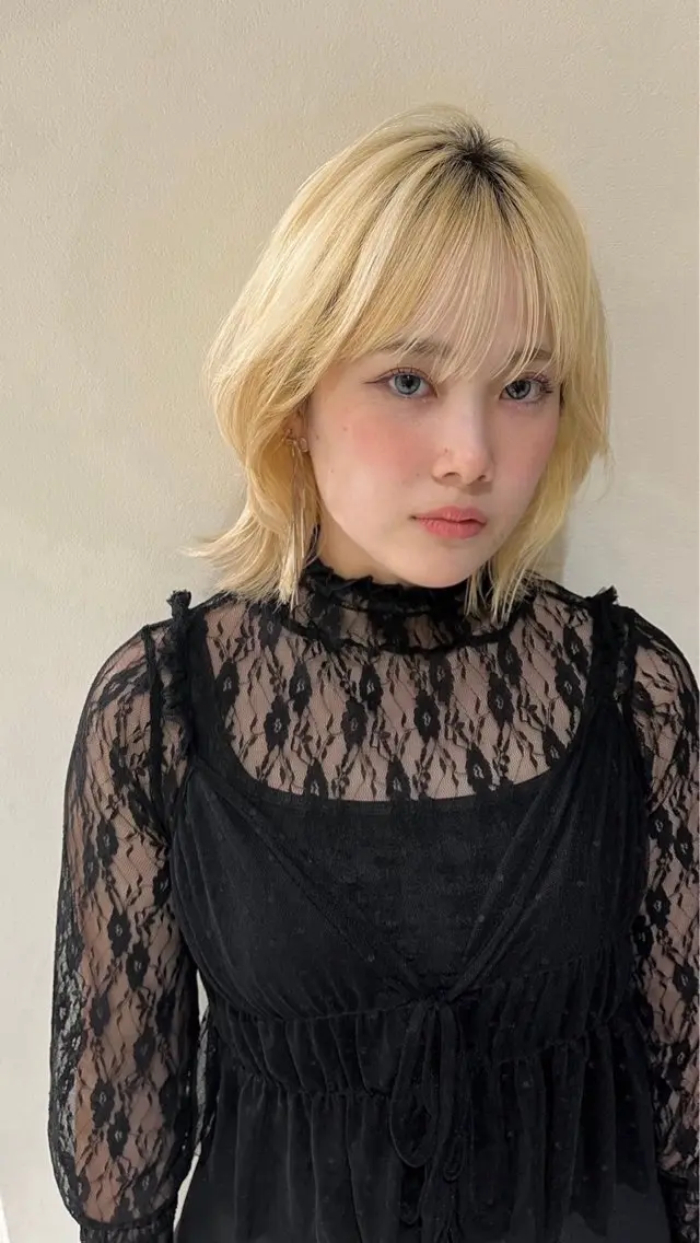 【🦋インスタ人気No.2🦋】カット＋ダブルカラー➕ヒアルロン酸トリートメント️🫧韓国ヘアハイトーンヘアお任せ下さいの写真
