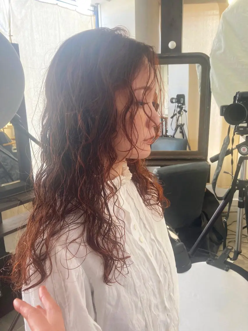 セミロング パーマ セミロングパーマ vahan✂︎ 小林未果🕊のヘアスタイル