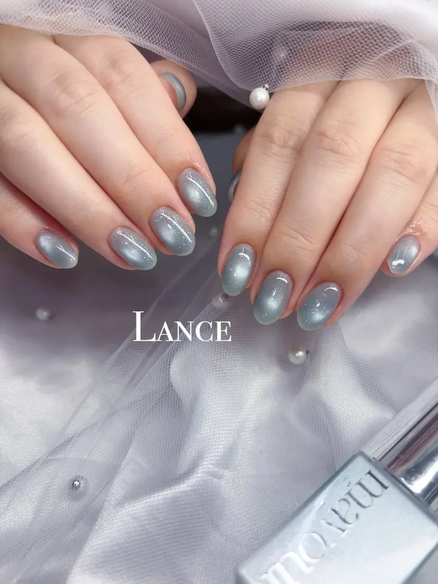 ネイル キラキラネイル 韓国ネイル ワンカラーネイル 夏ネイル ワンホンネイル ハンドネイル Lance nailのネイルデザイン