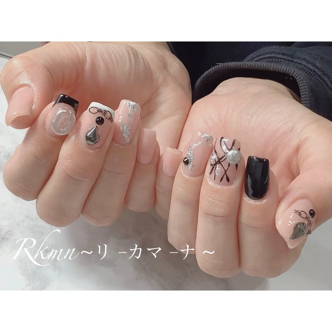ネイル アートネイル ニュアンスネイル 春ネイル ハンドネイル フットネイル ハンドケア Rkmn ~リ-カマ-ナ~のネイルデザイン