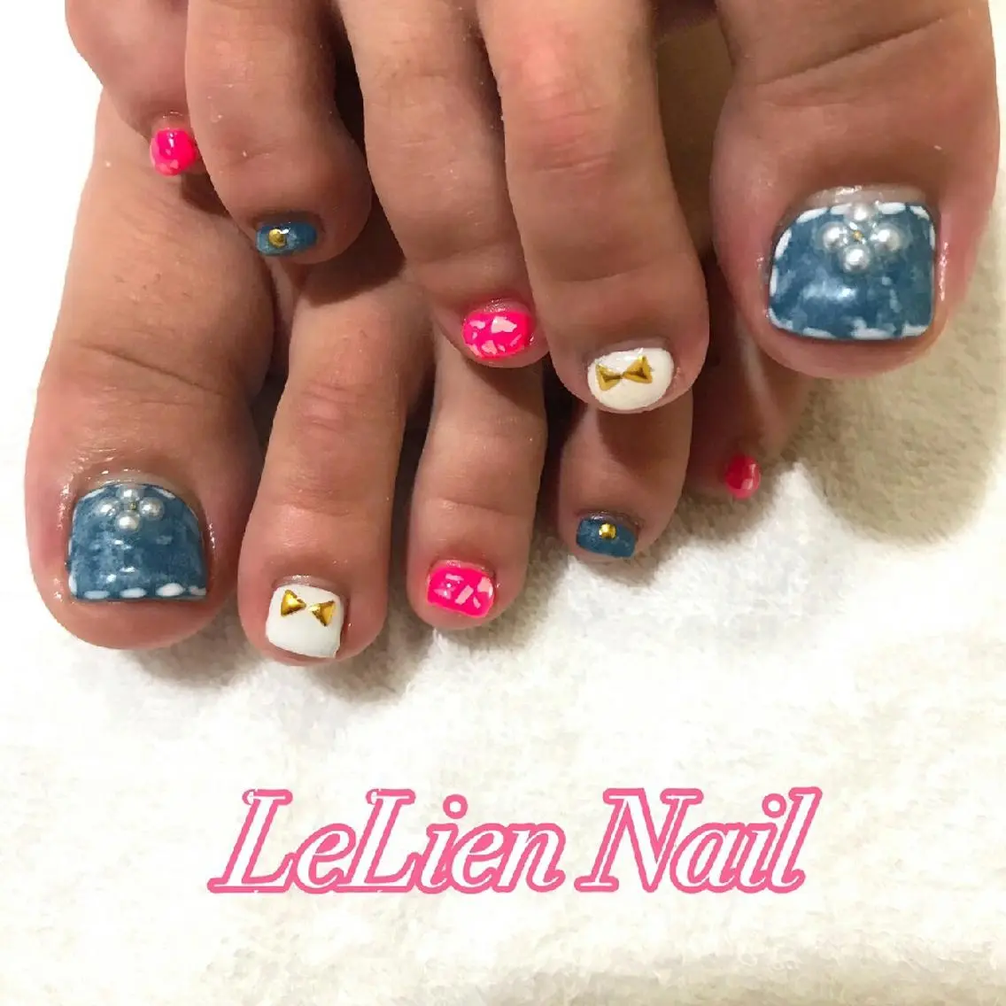 ネイル フットネイル モチの良さ◉ フィルインネイル♡のネイルデザイン