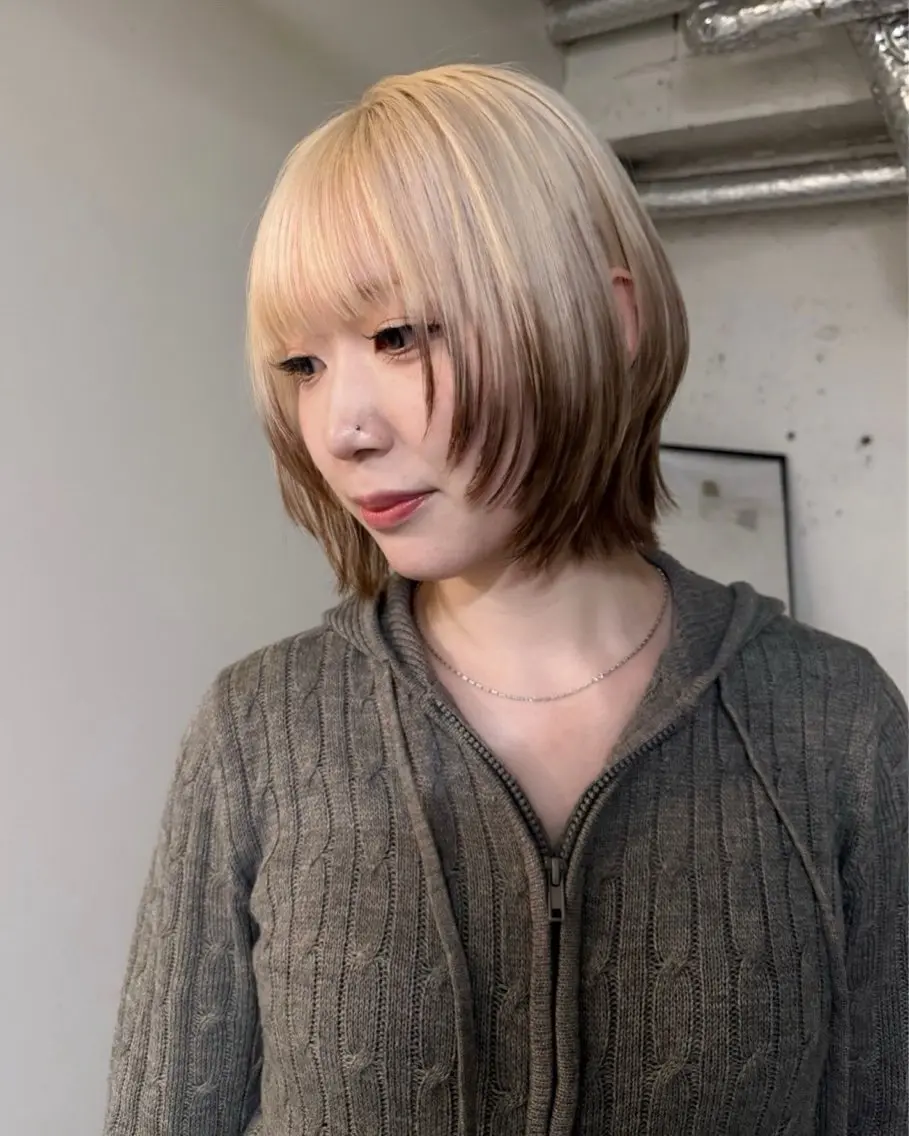 🎀新メニュー記念🎀カット➕ 【ダブルカラー】➕【毛先ブラック】の写真