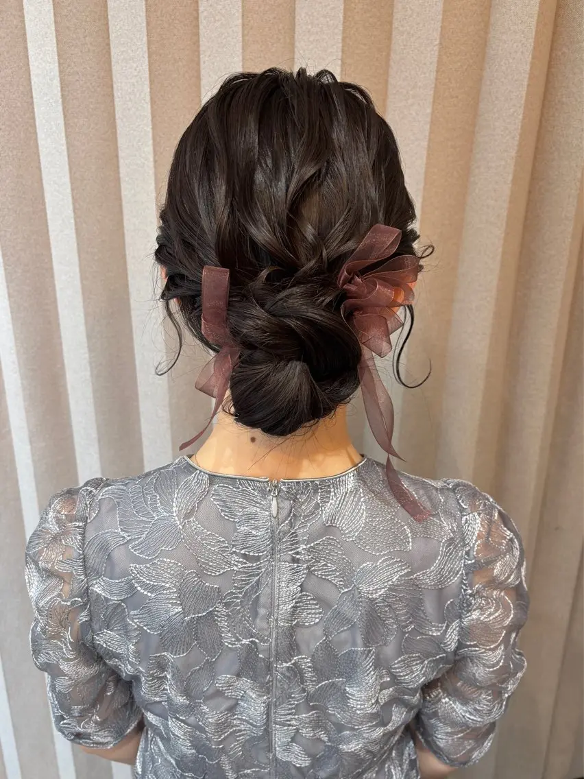ヘアアレンジ ヘアセット Mila hinaのヘアスタイル