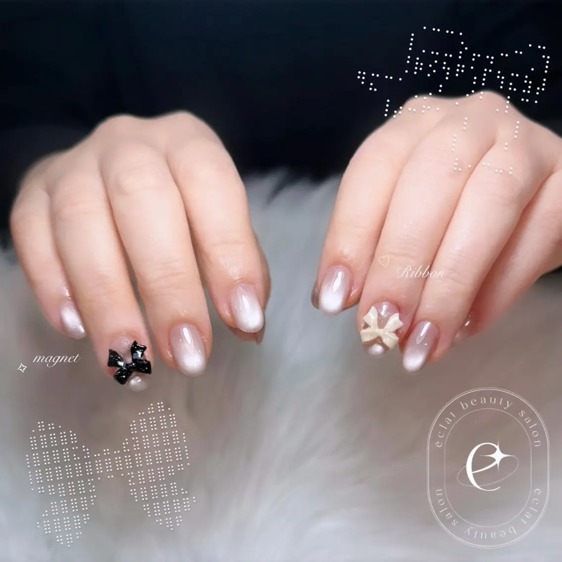 ネイル マグネットネイル ハンドネイル eclat Kaedeのネイルデザイン