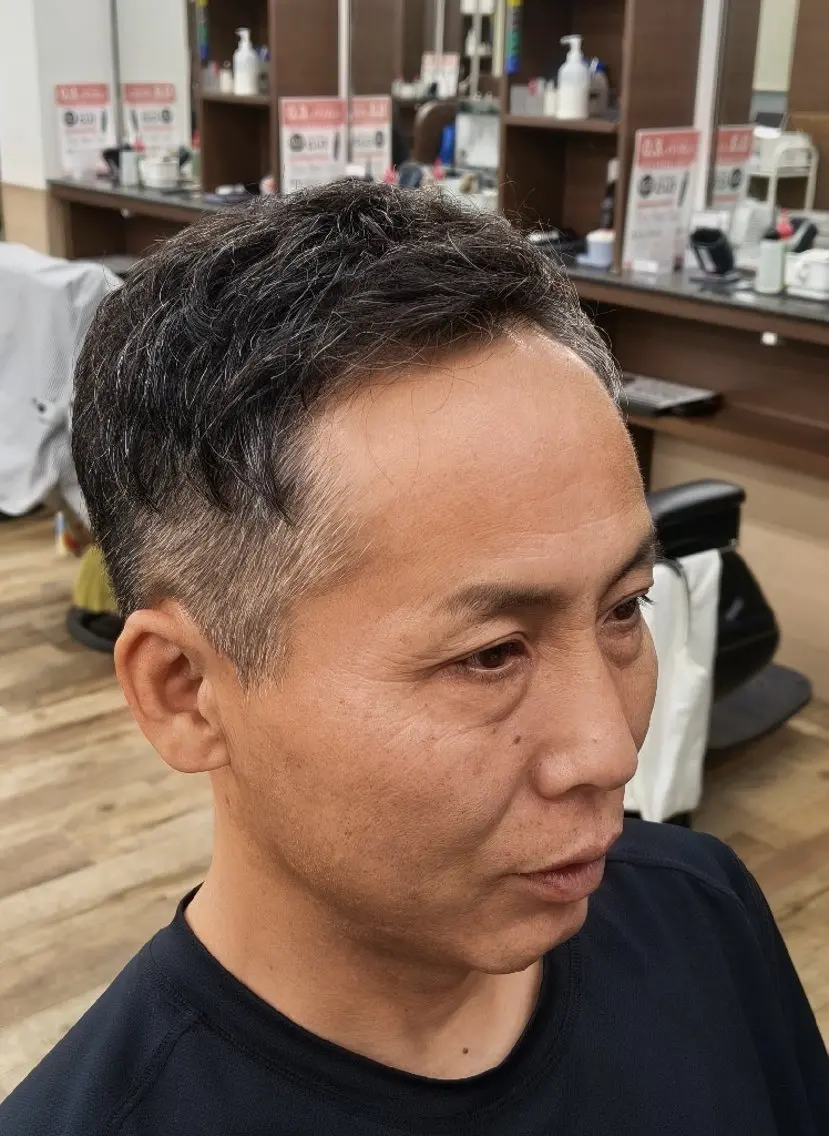 ショート パーマ 理容プラージュ燕三条 福井のヘアスタイル