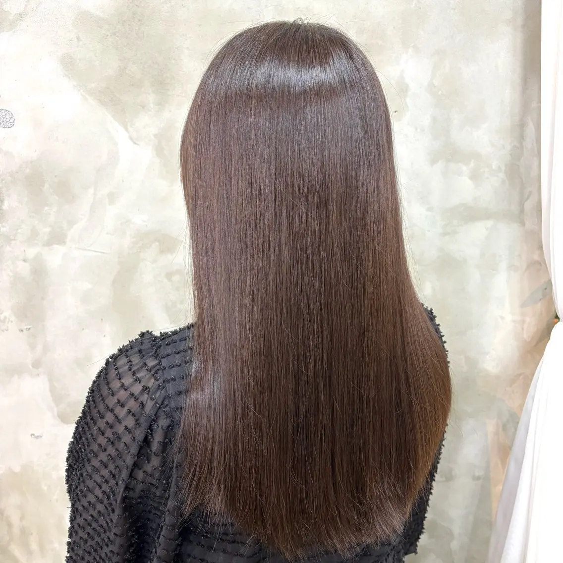 セミロング カラー ヘアカラー トリートメント ヘッドスパ 艶髪‎カラー🤍 RIKAのヘアスタイル