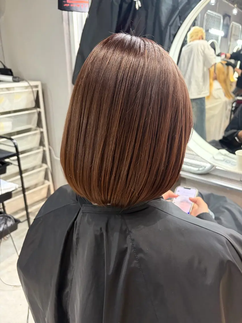 カラー ベージュカラー ブラウンカラー ピンクカラー ヘアカラー トリートメント CoCoon sayuのヘアスタイル
