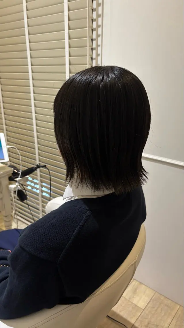 セミロング カラー カット 似合わせ 顔周りYUUGAのヘアスタイル