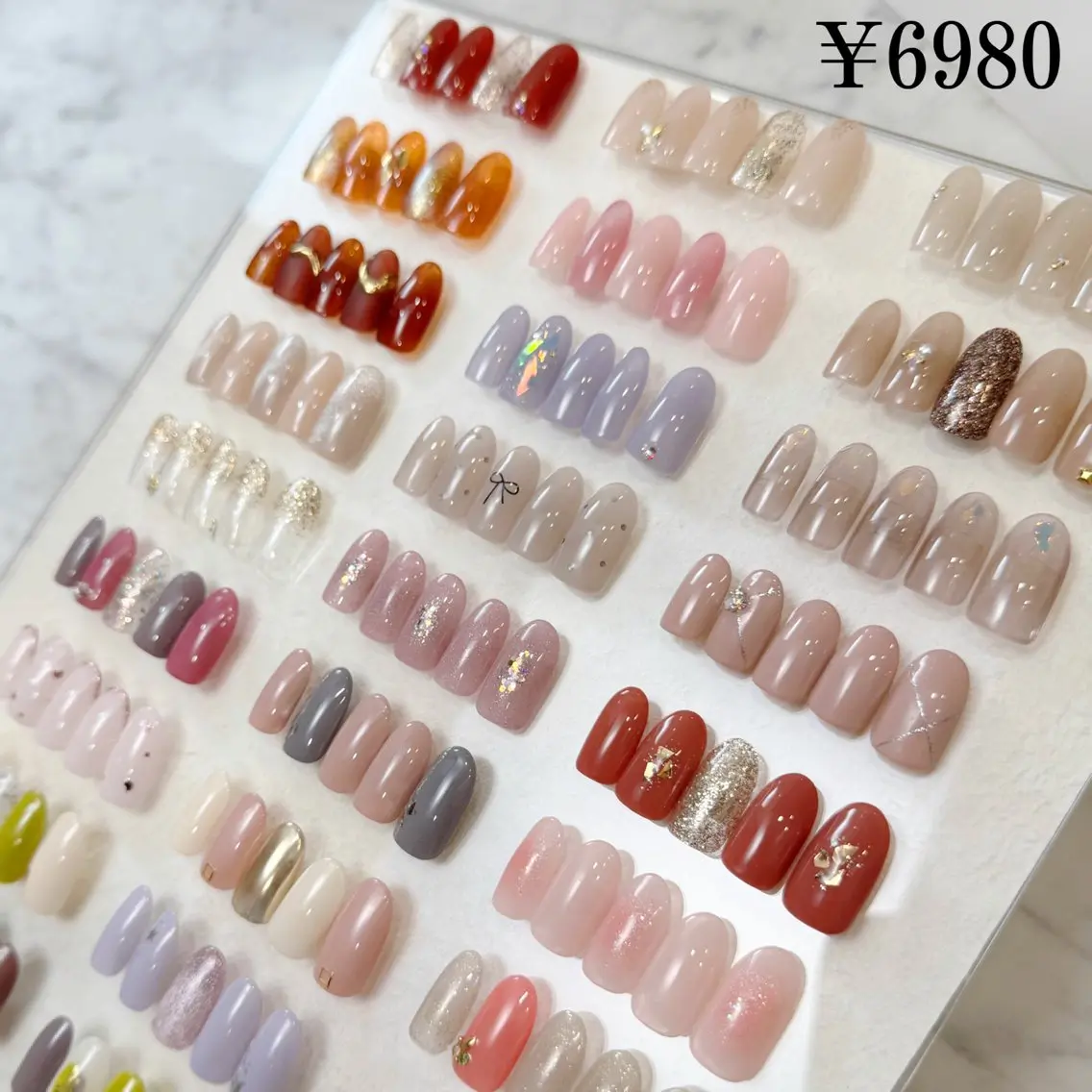 【オフ有】定額デザインコース✨(¥6980〜)ご新規様オフ無料/⚠︎スカルプ・ハードジェル・パーツのオフは別料金の写真