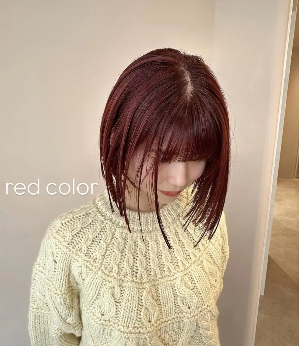 ミディアム カラー NAKAHARA TSUKUSHIのヘアスタイル
