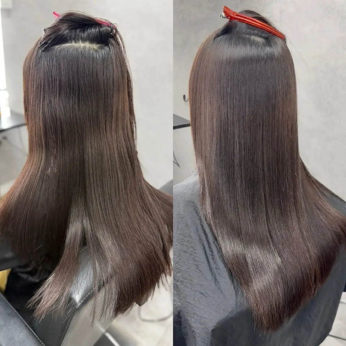 ロング 縮毛矯正 トリートメント 酸性ストレート 髪質改善大槻勇樹のヘアスタイル