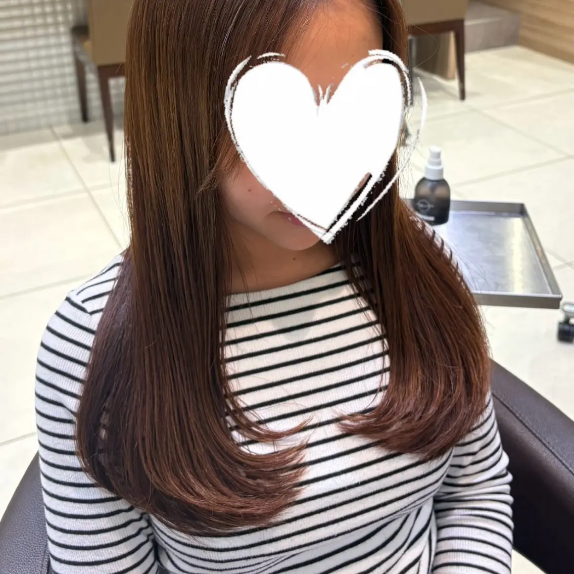 ロング レイヤーカット 大川 夏緑のヘアスタイル