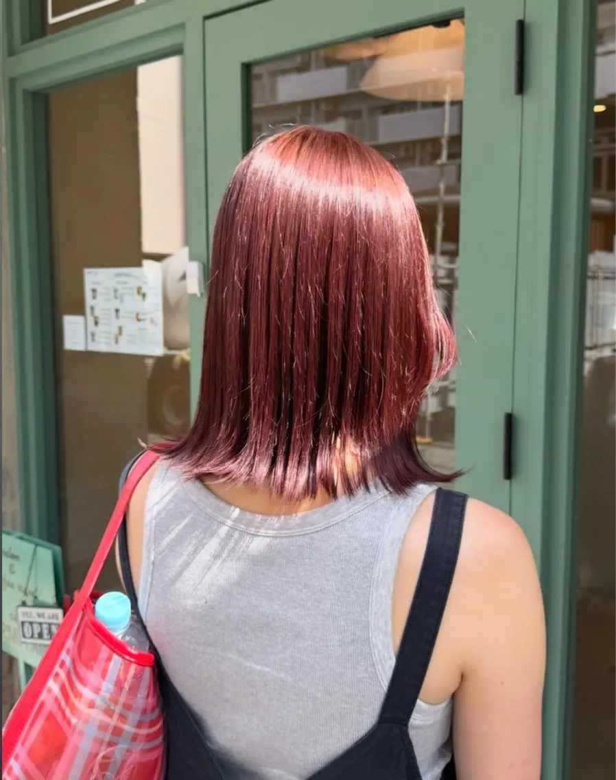 ミディアム カラー ヘアカラー HERMITAGE YUDUKIのヘアスタイル