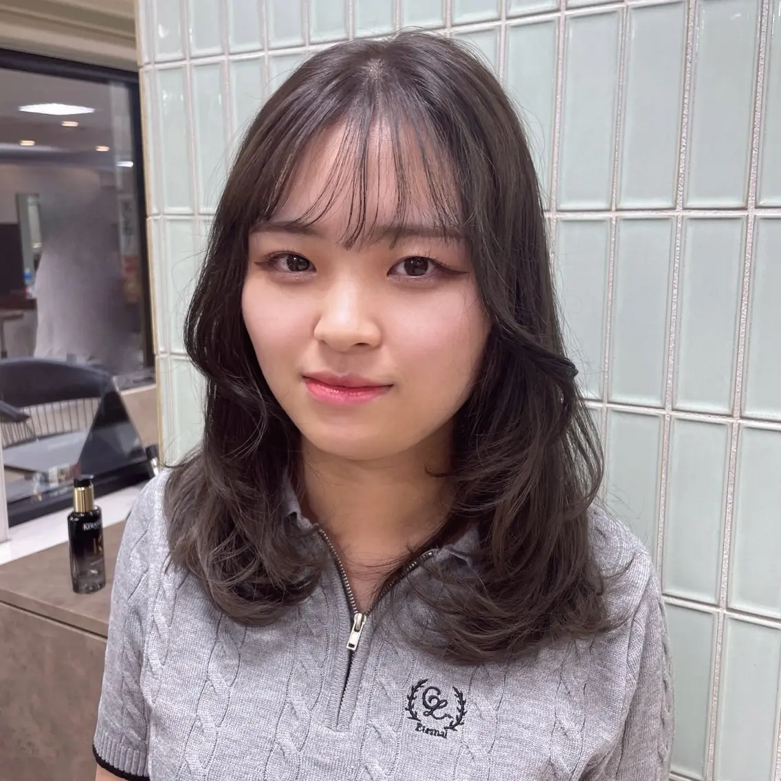 カラー アッシュ 🌿新宿 カットモデル🫧のヘアスタイル