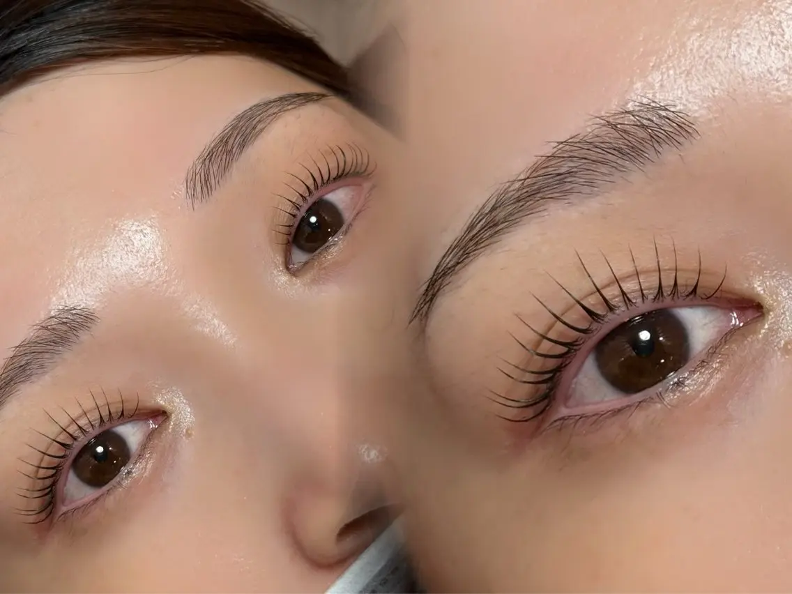 上まつげパーマ👀🩷の写真
