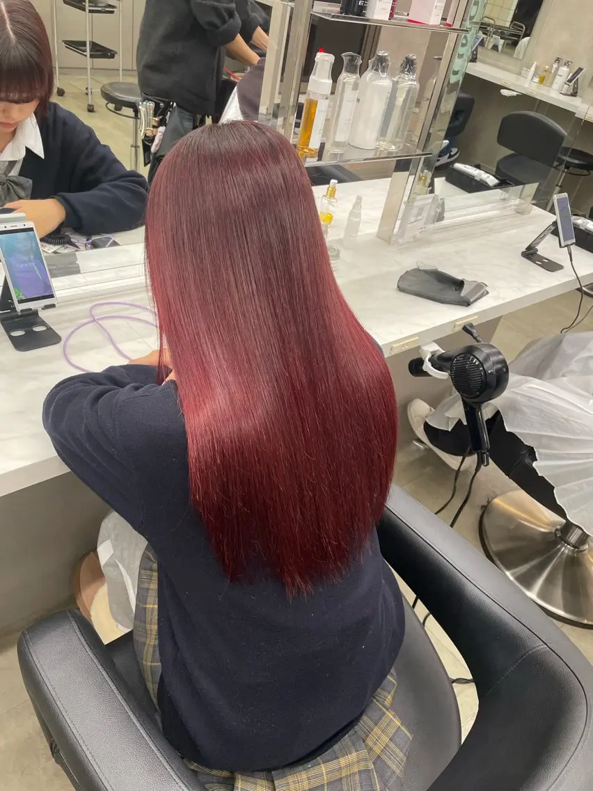 ロング カラー ヘアアレンジ 💗横浜美容室 💗HARUNAのヘアスタイル