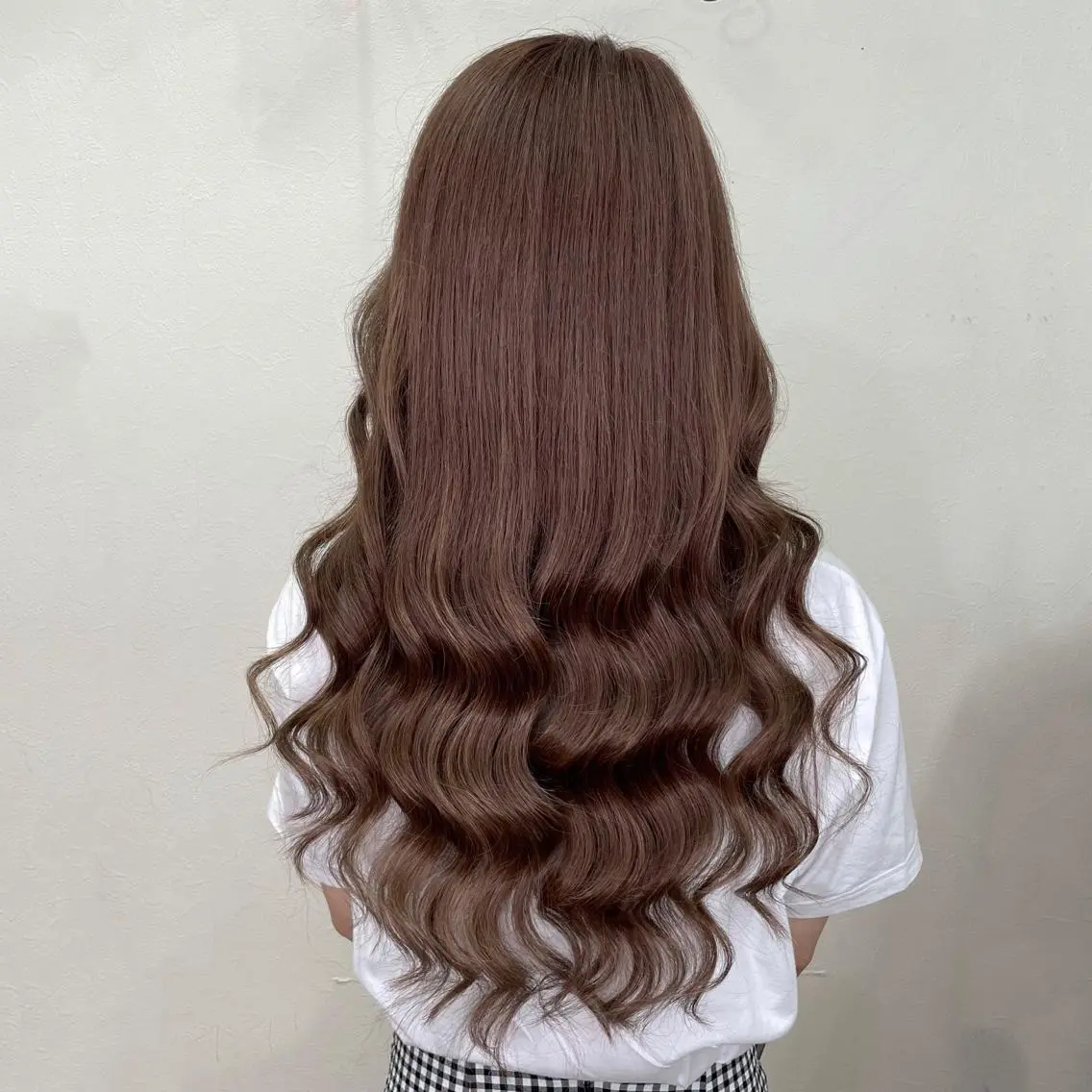 セミロング カラー ブラウンカラー ナチュラルブラウン ヘアカラー エクステ KEISUKE🐶 ブリーチ×エクステのヘアスタイル