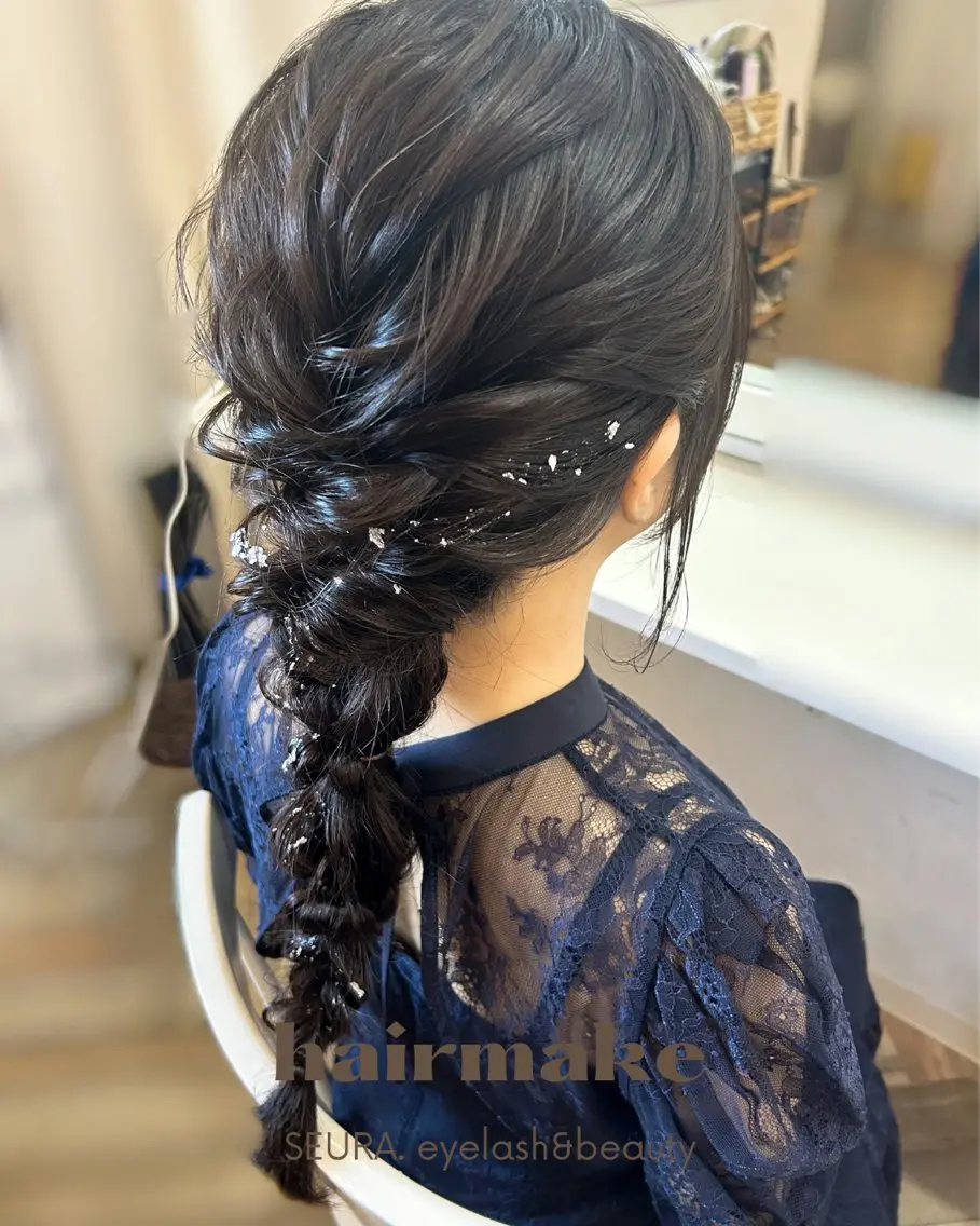 ヘアアレンジ ヘアセット SEURA. KISAのマツエク・マツパデザイン