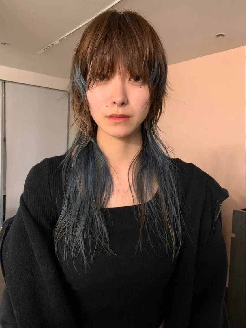 ロング カラー 山田 京介のヘアスタイル