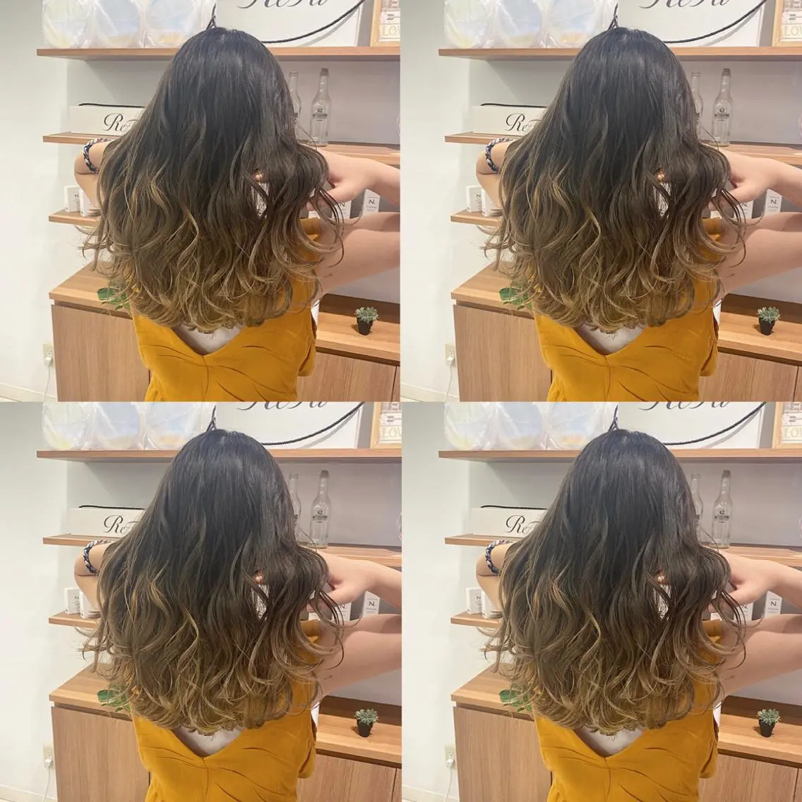 セミロング カラー 【カラー指名No 1✨】HIBIKIのヘアスタイル
