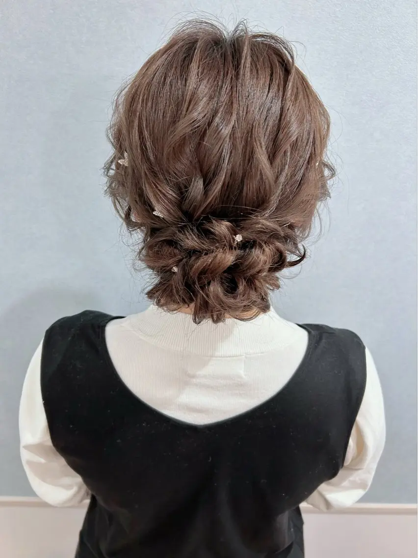 セミロング ヘアアレンジ 大阪/ヘアアレンジ /似合わせset💐のヘアスタイル