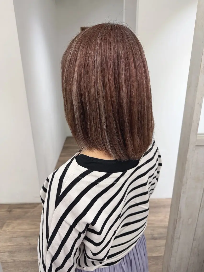ミディアム カラー ヘアカラー トリートメント ハイライト⭐️上野 高広のヘアスタイル