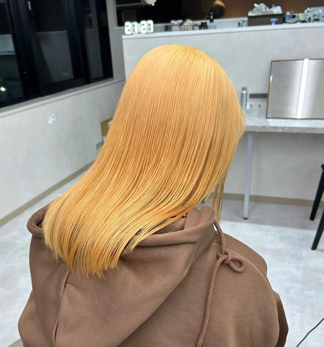 💫リピーター様限定🧑🎓ブリーチダブルカラー❤️🔥ケアブリーチ💫ハイトーン🚃の写真