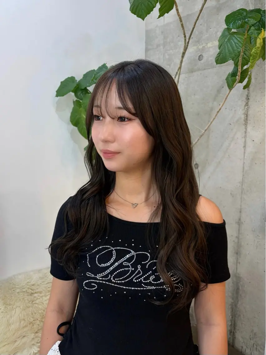 カラー ヘアカラー 🍒tsukimi .SUI🍒艶カラーのヘアスタイル